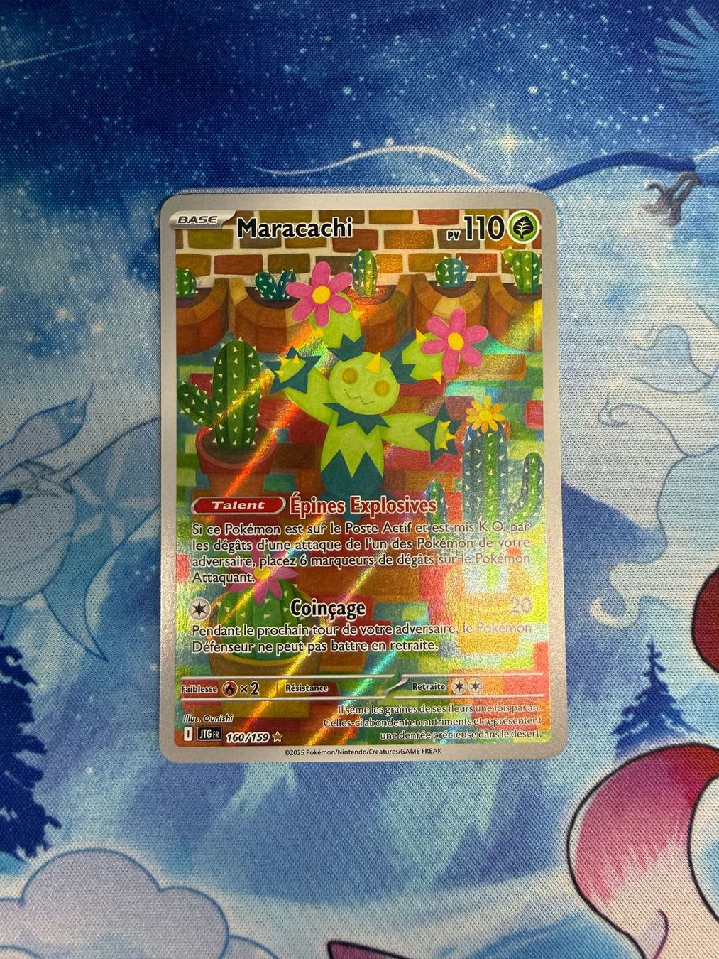 Pokémon Carte collezionabili: Maracachi AR - JTG 160 FR – Nuovo (secondo la descrizione) da Courgenay venduto da ScamBoxOff