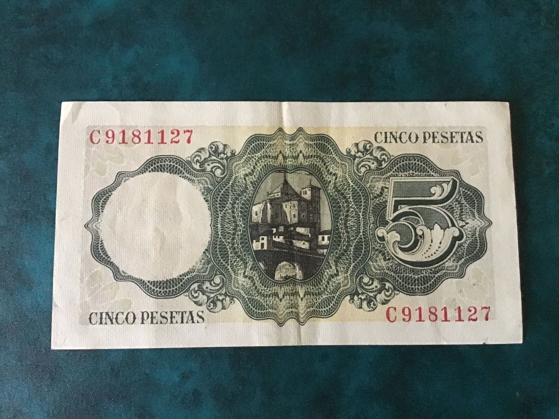 Banknoten: 5 Pesetas Spanien 1951 – Gebraucht aus Urtenen-Schönbühl von absolut08 1
