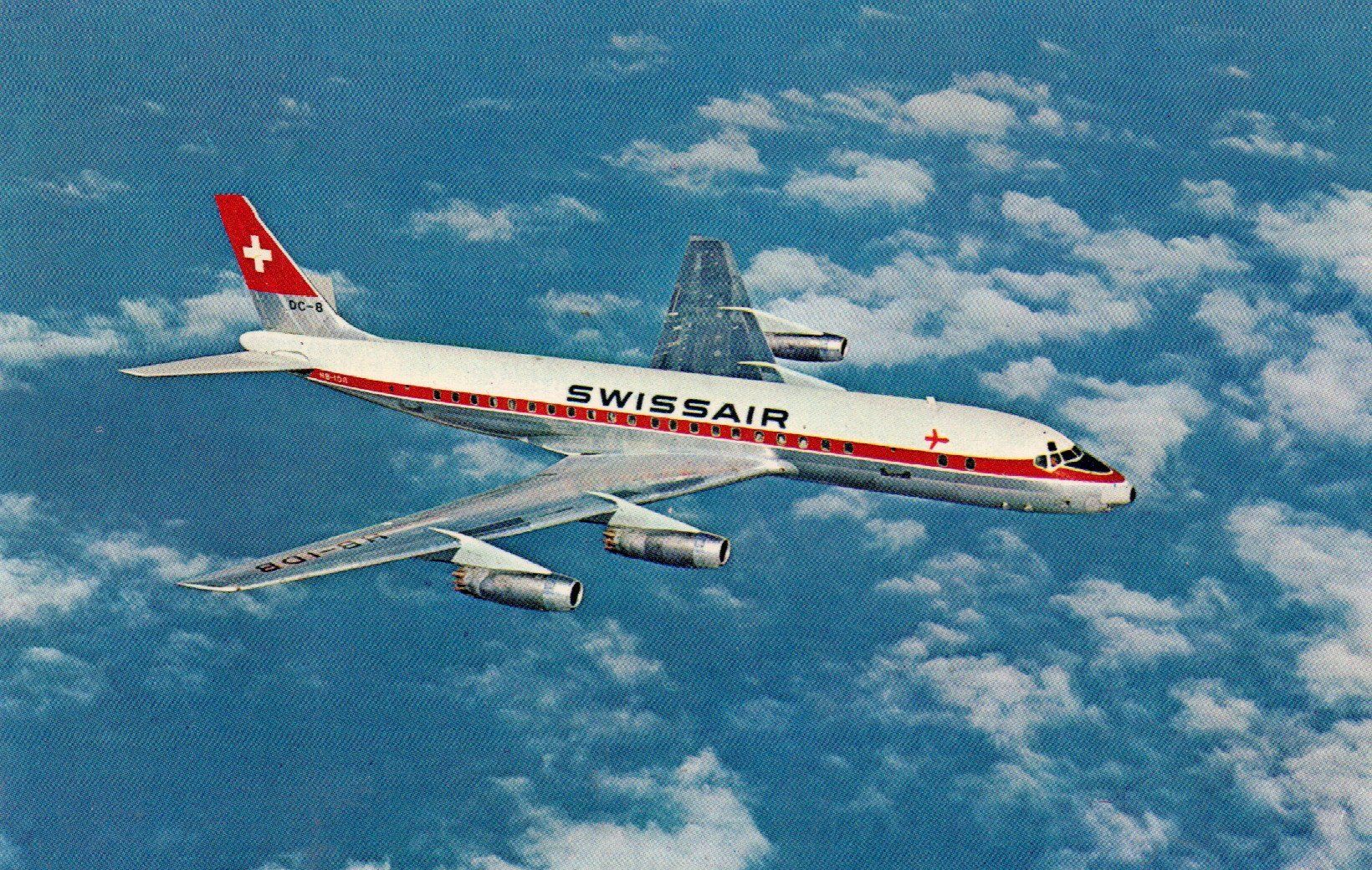 Cartoline postali: Swissair - Douglas DC-8 – Nuovo (secondo la descrizione) da Melano venduto da pisonsdro