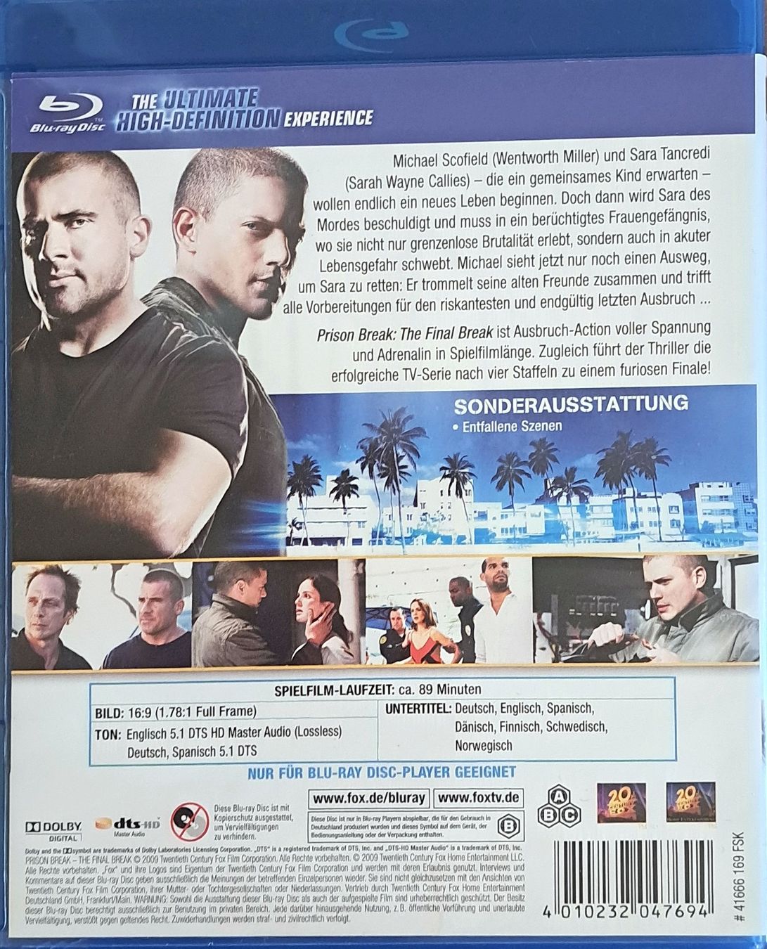 Tutti i DVDs: Prison Break the Final Break Blu-ray – Usato da Au ZH venduto da blurayundvideospiele 1