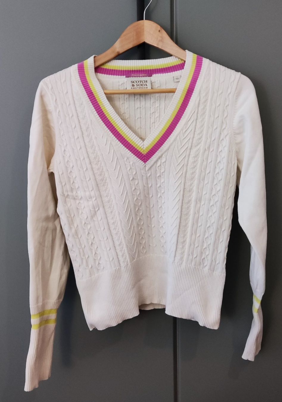 Maison Scotch Maglioni & Felpe: Scotch & Soda Damen Pullover Zopfstrick – Nuovo (secondo la descrizione) da Lachen SZ venduto da numberphile