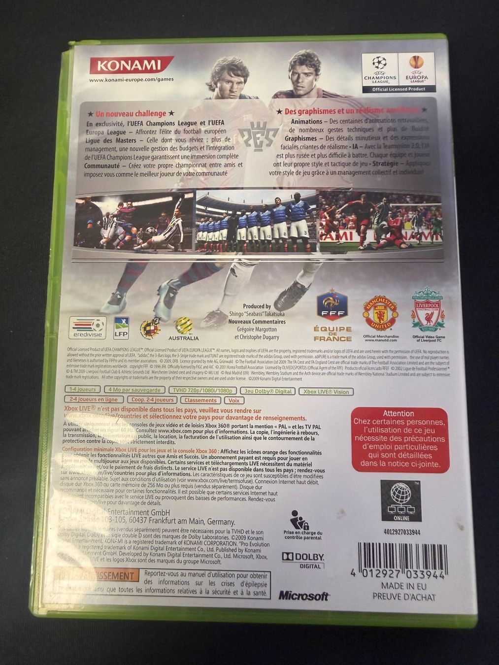 Giochi: Pes 2010 Pro evolution soccer 2010 - xbox 360 – Usato da Pont-de-la-Morge venduto da Darfal 2