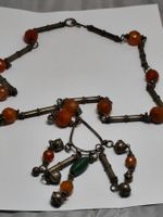Vintage Beduinen Jemenitische Hirz Amulett-Halskette Kar #A7