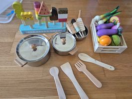Kinderküche Zubehör - Holz Spielzeug 