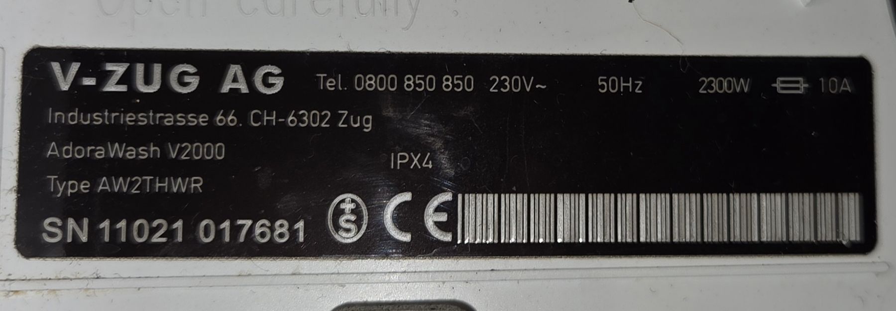 V-Zug Lavatrici: Ersatzteile V-Zug Adora 2019 - Touchscreen Modul – Usato da Beinwil am See venduto da gabipetrovay 2