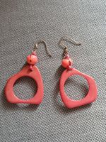 Ohrhänger pink aus 925 Silber und Tagua Nuss  Ohrringe