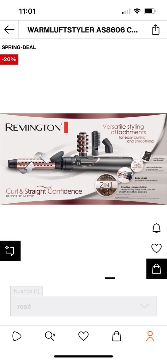 Remington Piastre & Arricciacapelli: Remington WARMLUFTSTYLER AS8606 CURL & STRAIGHT CONFIDENCE – Nuovo (secondo la descrizione) da Pully venduto da ari_78pk 1