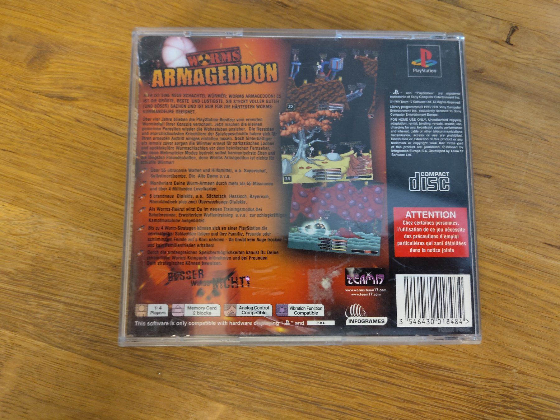 Sony Jeux: Worms Armageddon - Playstation 1 – D'occasion à Kloten par SuperRetroPixels 1