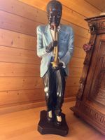 Kunstharzfigur Trompeter Jazzfigur ca. 1 m hoch