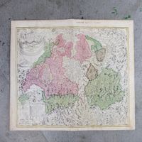 Antike Landkarte Potentissimae Helvetiorum Reipublicae, 1732