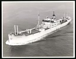 Fotografie Frachtschiff / Frachter Heran