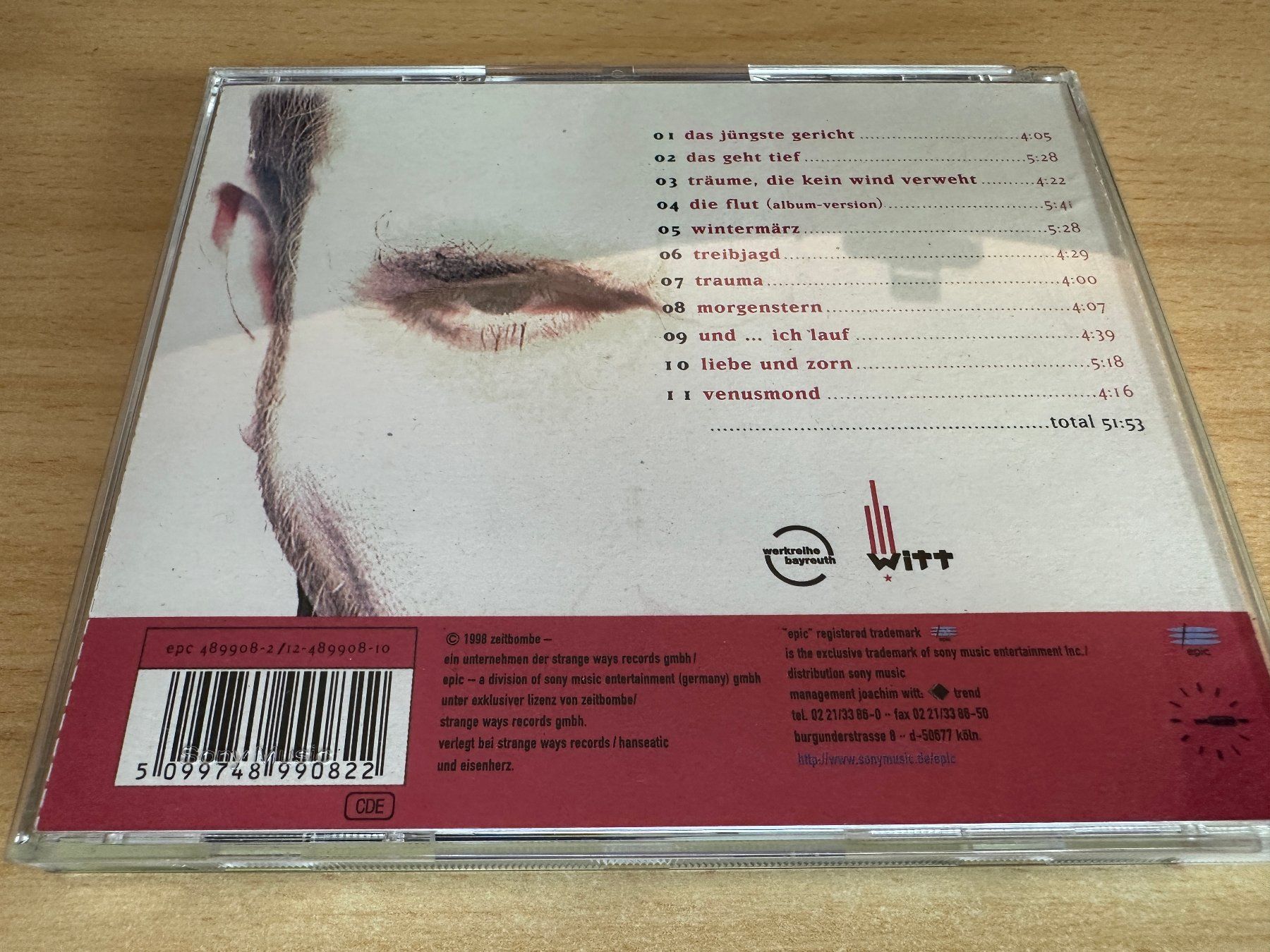 CD: Witt – Bayreuth Eins – Usato da Rikon im Tösstal venduto da Alpenmutz 1