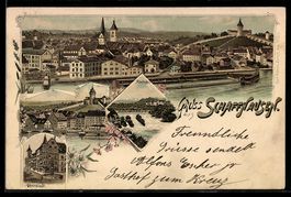 Litho Schaffhausen, Stadtansicht, Oberst