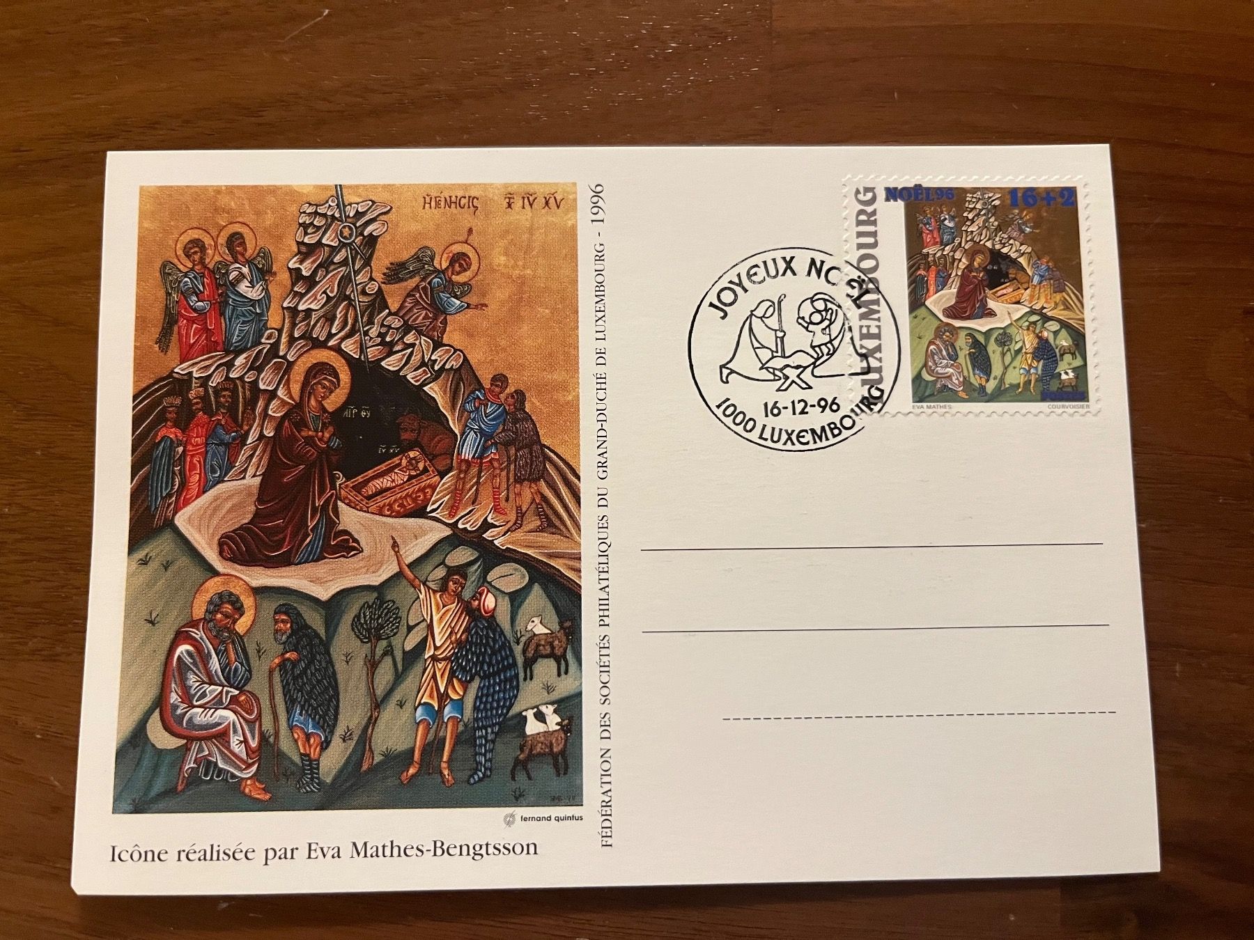 Cartes: Luxemburg Weihnachtskarte Postkarte – D'occasion à Zürich par engebrunau