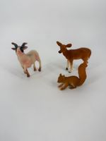 Tierfiguren-Set: Reh, Geiss und Eichhörnchen