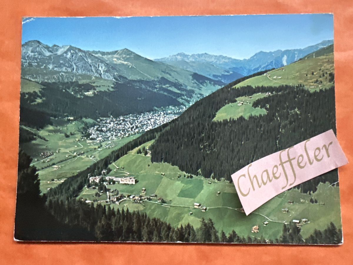 Ansichtskarten: Davos-Clavadel, Blick auf Davos – Gebraucht aus Zürich von Chaeffeler