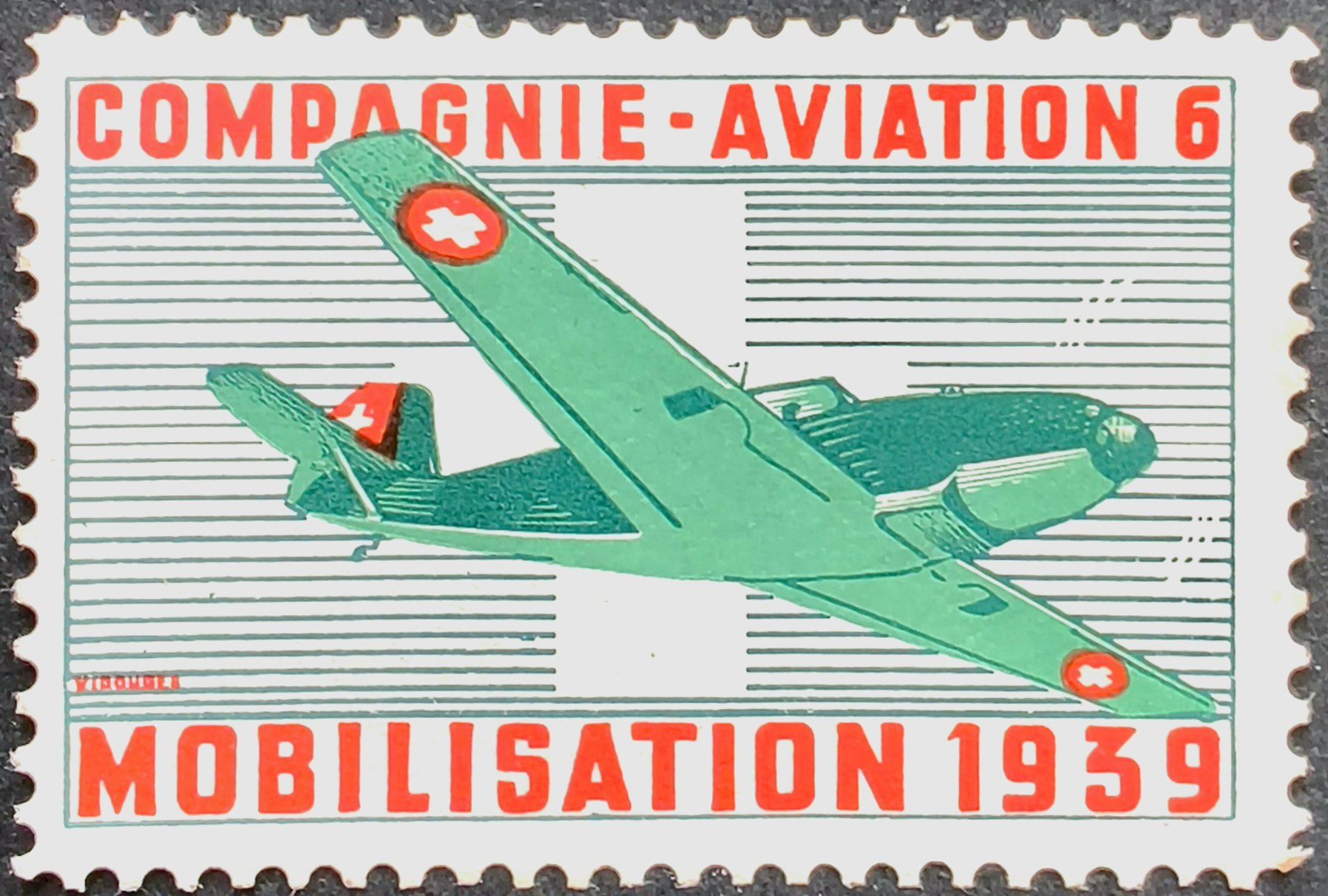 Tutti i francobolli: Flieger Kp 6, 2.WK, Wi Fl 59 – Usato da Niederuzwil venduto da LichtPhil