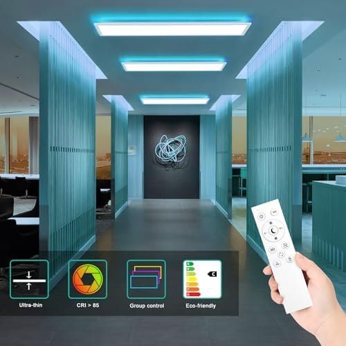 Lampadari & plafoniere: LED Panel Deckenleuchte Dimmbar Fernbedienung 100x25CM – Nuovo e nell'imballaggio originale da Hundwil venduto da Mr.Wong 5