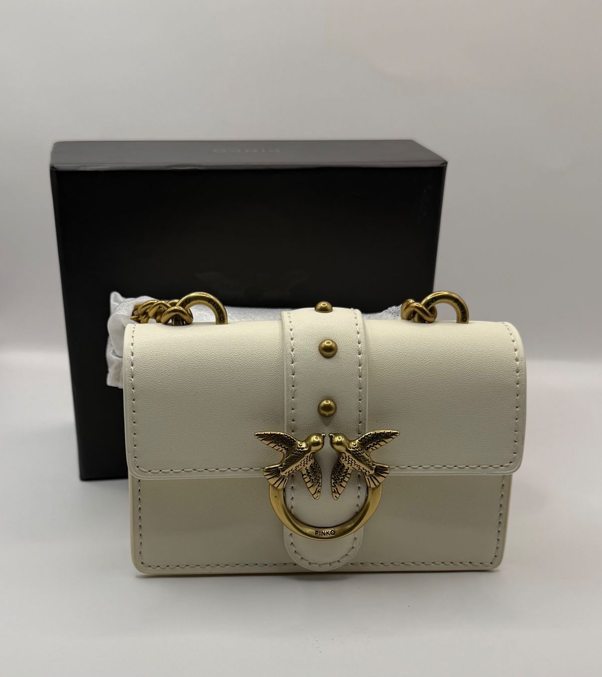 Pinko Borse da donna: *Pinko LOVE ONE MICRO - Umhängetasche - white – Nuovo e nell'imballaggio originale da Oberaach venduto da Dandy2021 5