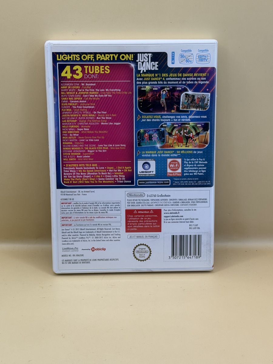 Spiele: Just Dance 4 Nintendo Wii – Gebraucht aus Genève von sho_67qj 1