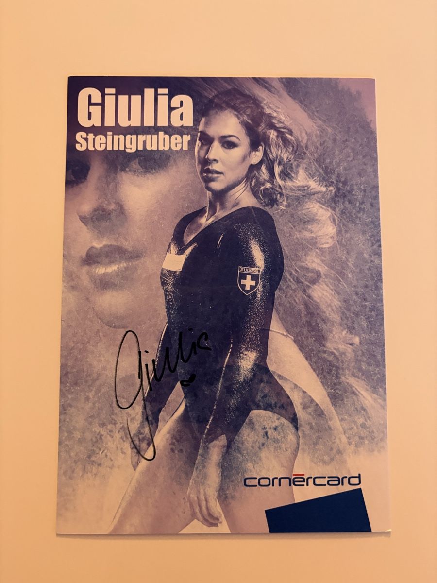 Autografi: Giulia Steingruber Original Autogramm – Usato da niederbipp venduto da LaHabana1