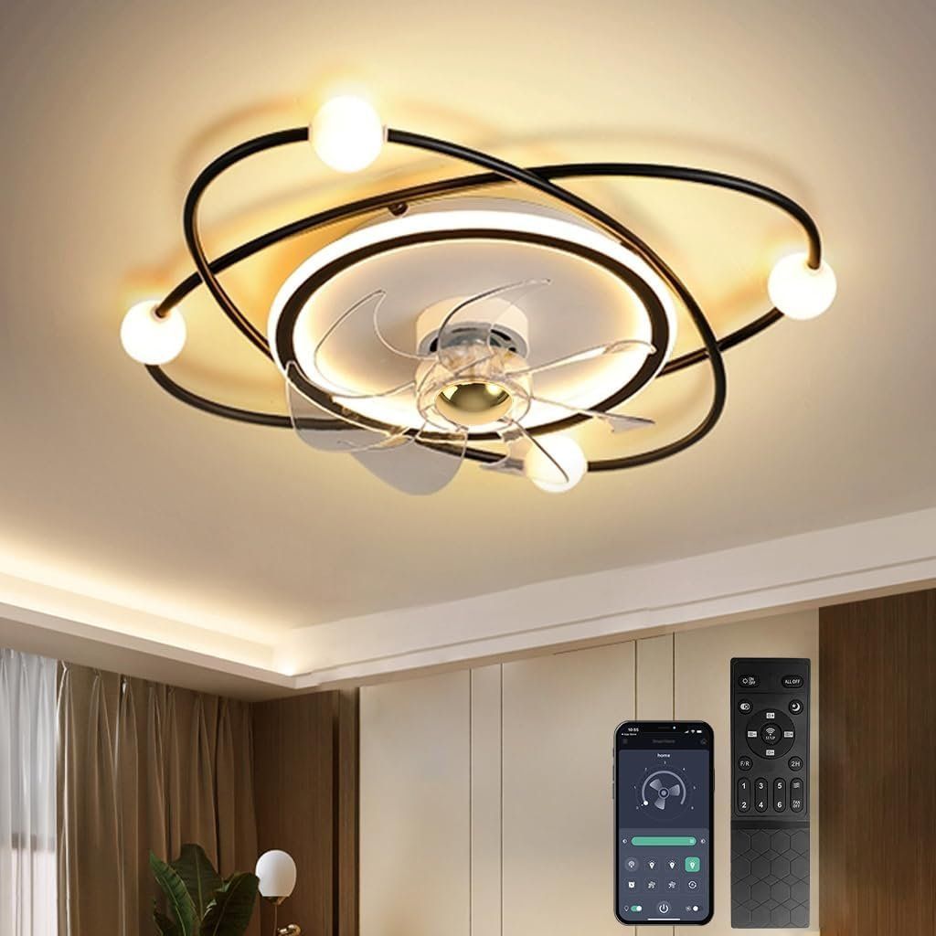 Lampadari & plafoniere: Deckenventilator mit Lampe 58 cm LED dimmbar schwarz – Nuovo e nell'imballaggio originale da Zürich venduto da ausverkauf50