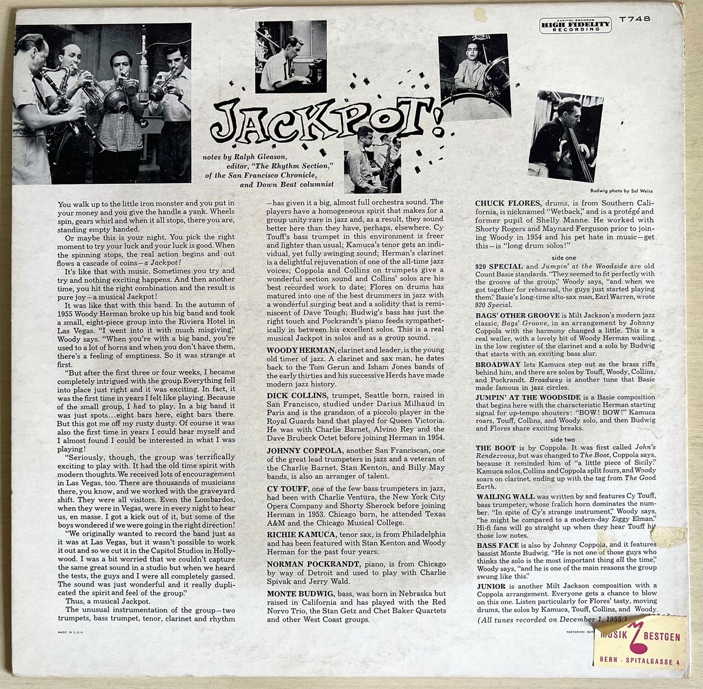 Dischi in vinile: Woody Herman - Jackpot! – Usato da Bern venduto da hippoism 1