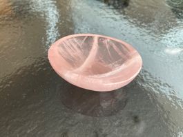 Wunderschöne kleine Schale aus Rosenquarz, Idar-Oberstein
