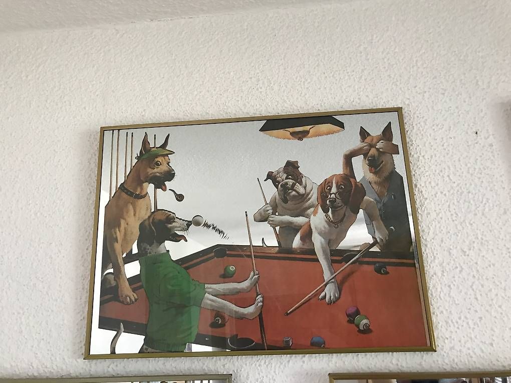 Miroirs: Miroirs - chiens jouant au billard – D'occasion à Sion par hoo_pm95
