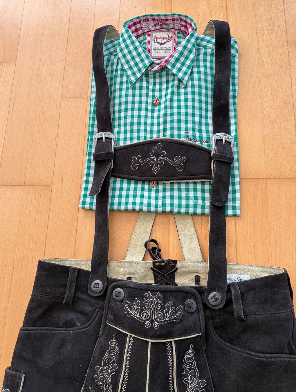 Pantaloni: Trachtenlederhose Set, Grösse 50 – Usato da Bottmingen venduto da bitra 2