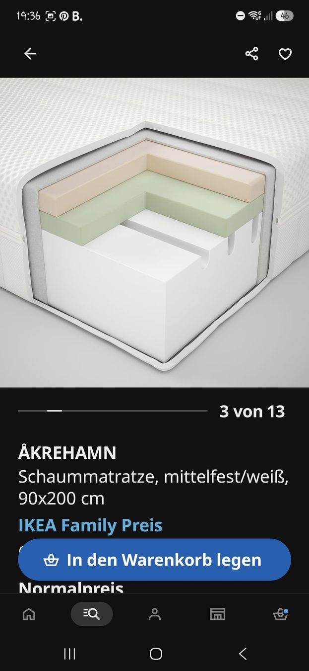 Ikea Materassi: IKEA Matratze Akrehamn mittelfest – Nuovo (secondo la descrizione) da Emmenbrücke venduto da Mogeli0 5