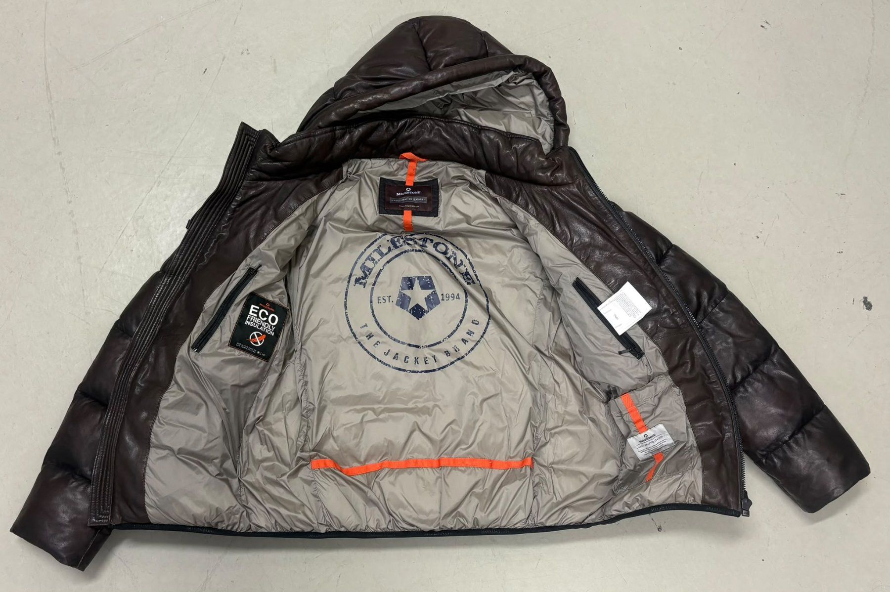 Jacken: Milestone Lederjacke mit Kapuze Gr. 48 – Gebraucht aus Malans von FeschtlandBrockiLQ 1