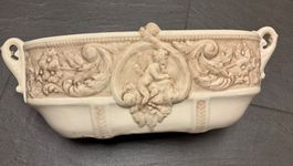 wunderschöne, antike, grosse Keramik Schale mit Ornamenten