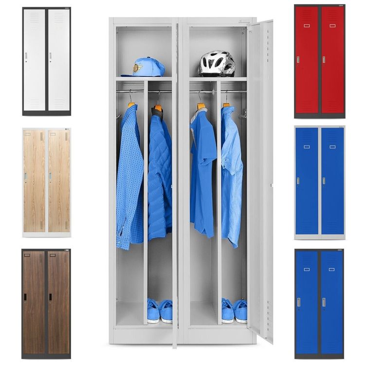 Schliessfachschrank 2er Spind Umkleideschrank Garderobe WH4 (Neu und ...