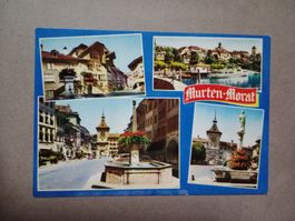 Ak Murten Morat Stadtpartien