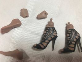 Hot Toys 1/6 female shoes, feet and hands