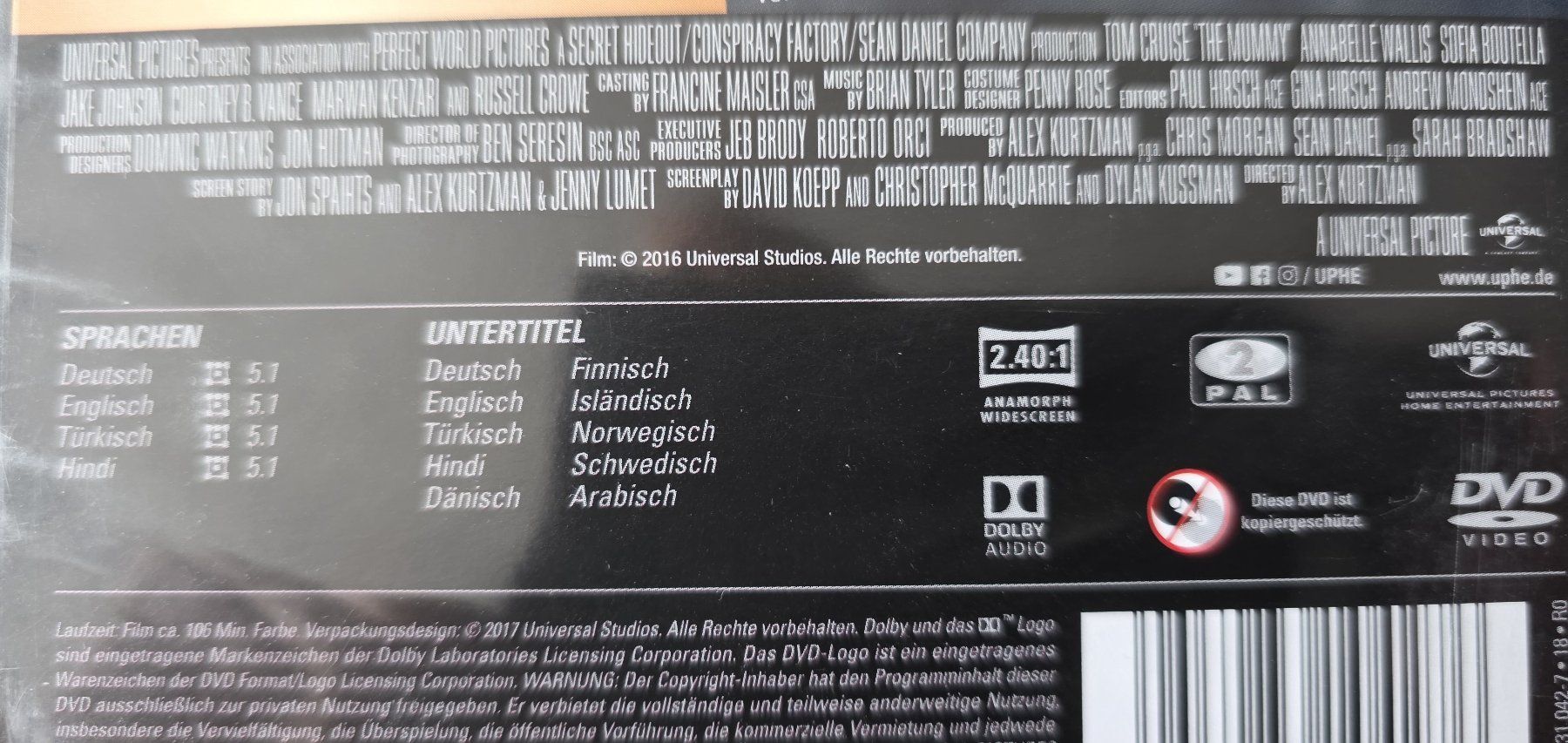Tutti i DVDs: DVD Die Mumie / Tom Cruise – Usato da Oetwil am See venduto da fineli2 1
