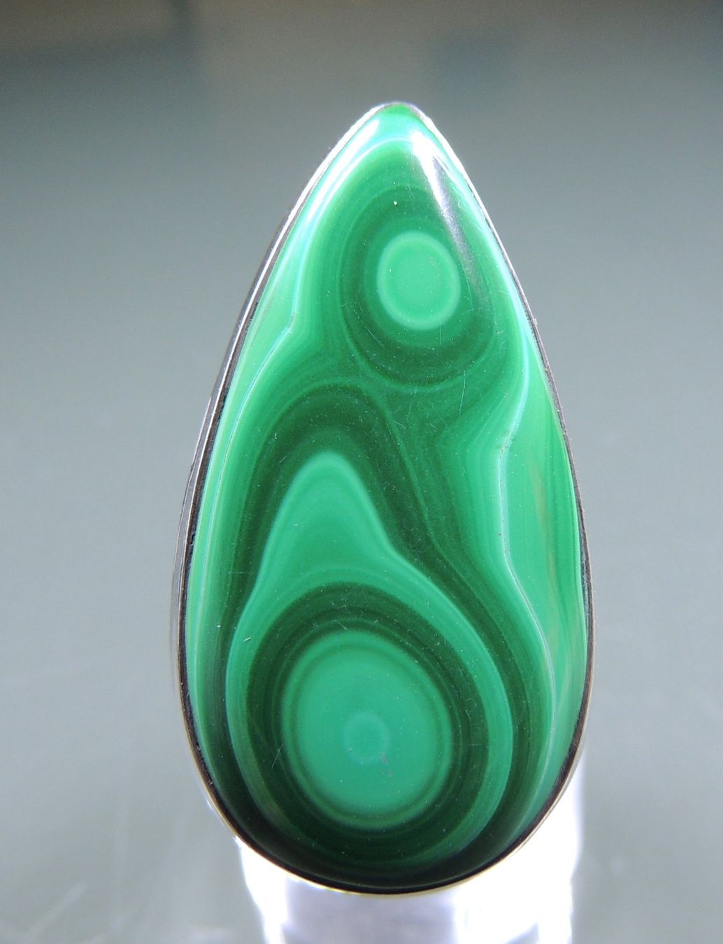 Bagues: Malachit Silber 925 Fingerring – Neuf avec emballage d'origine à Waldenburg par schaller707 1