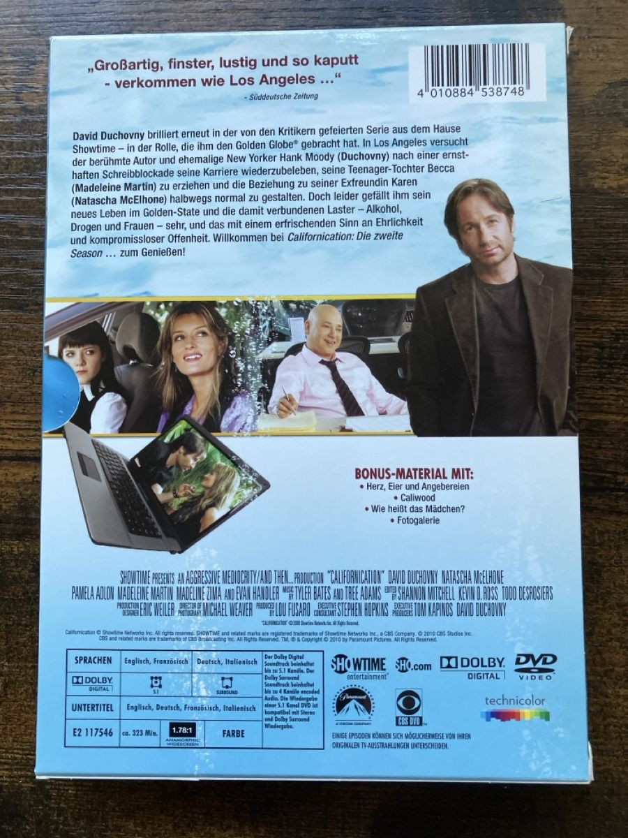 Tutti i DVDs: Californication Staffel zwei DVD – Usato da Glarus venduto da Jhuber78 1