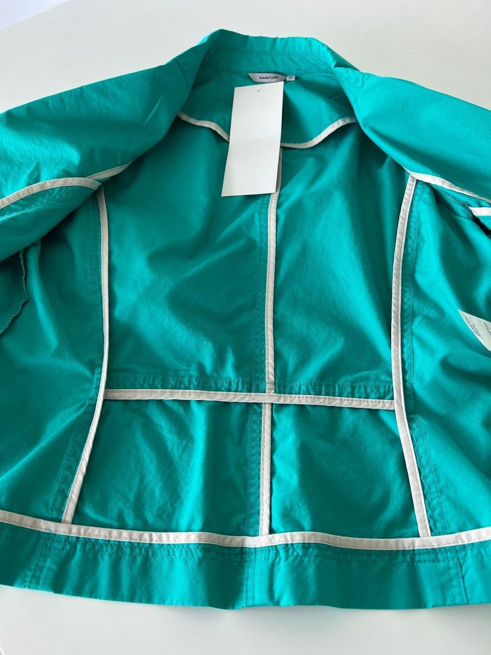 Giacche: Grüne Blazer aus Baumwolle – Nuovo e nell'imballaggio originale da Horgen venduto da Esterina 7