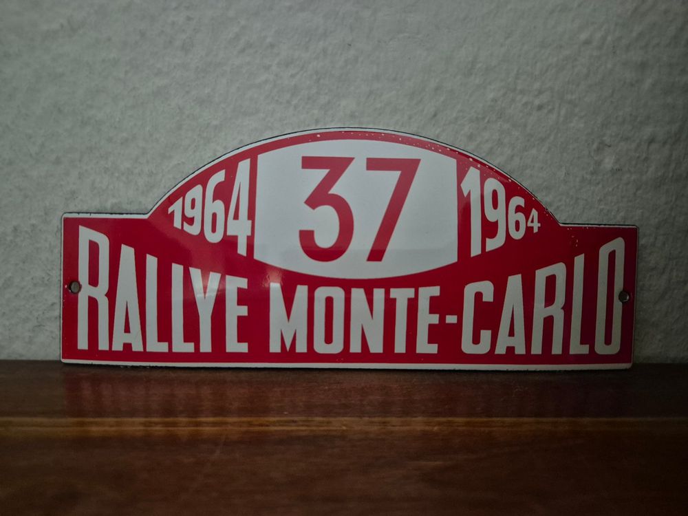 PLAQUE RALLYE MONTE carlo 1994 vainqueur Delecour plate signé escorth