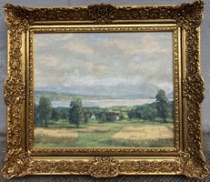 HANS KELLER von Horgen Ölgemälde signiert 1955