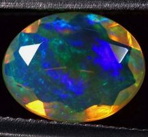 Oval Faceted Ethiopian Welo Opal 1.40 Cts #A10