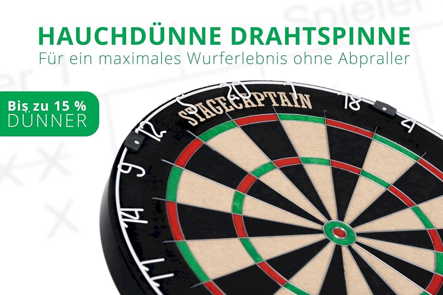 Freccette: Stagecaptain DBS-1715 BullsEye Pro – Nuovo e nell'imballaggio originale da Bottighofen venduto da zaap 5