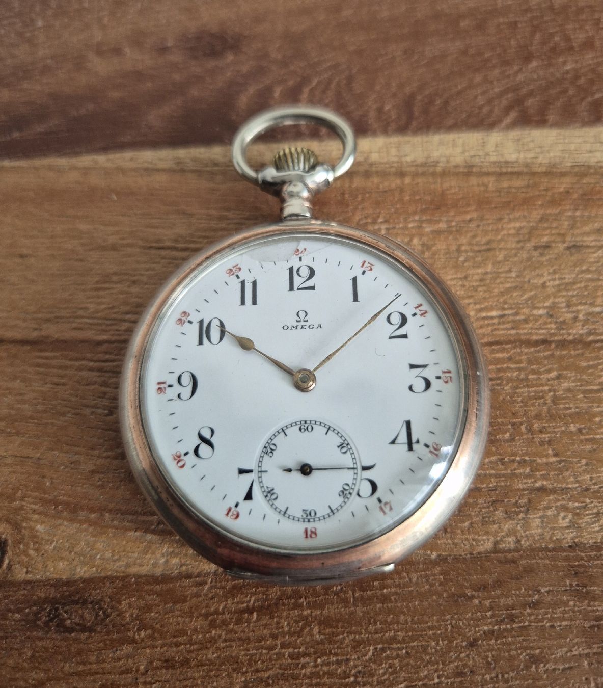 Omega Orologi: Silber Omega Taschenuhr – Difettoso da Zürich venduto da Dalema13