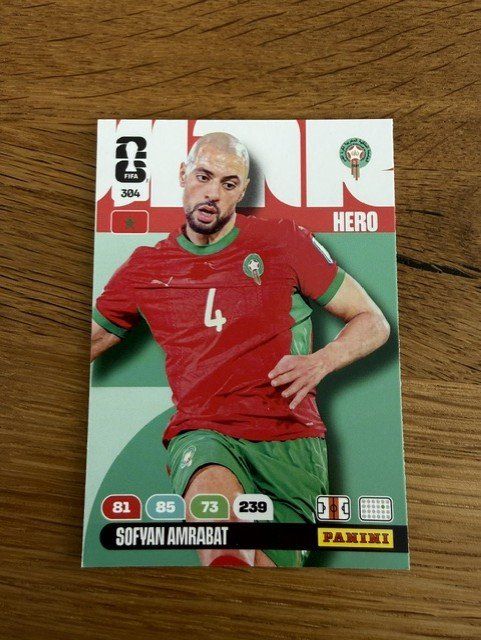 Panini Carte collezionabili: Panini WM 2026 Karte - Hero - Sofyan Amrabat - 304 – Nuovo (secondo la descrizione) da Wila venduto da Amonea