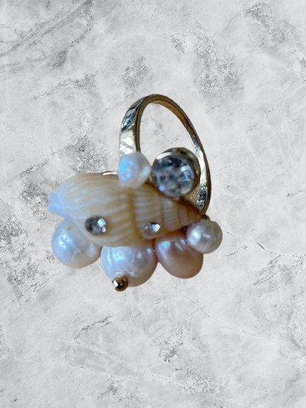 Anelli: Bague avec perle naturelle – Usato da Genève venduto da TradeCH 2
