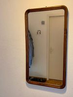 Miroir de qualité avec cadre en bois massif 105 x 56 cm