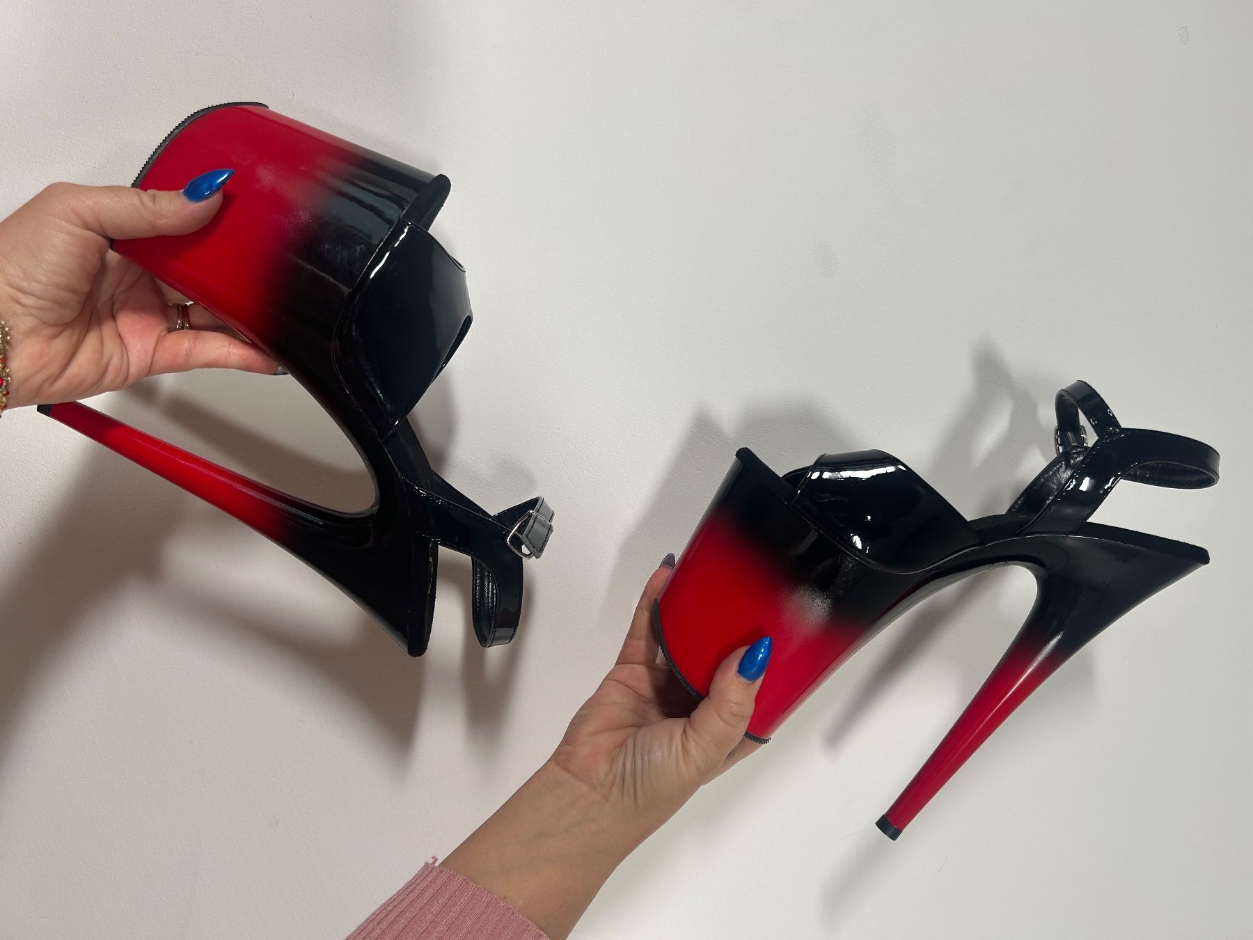 Scarpe da donna: Pleaser Platform Heels Schwarz Rot Gr 38 Neu – Nuovo e nell'imballaggio originale da Regensdorf venduto da Spyke55 4