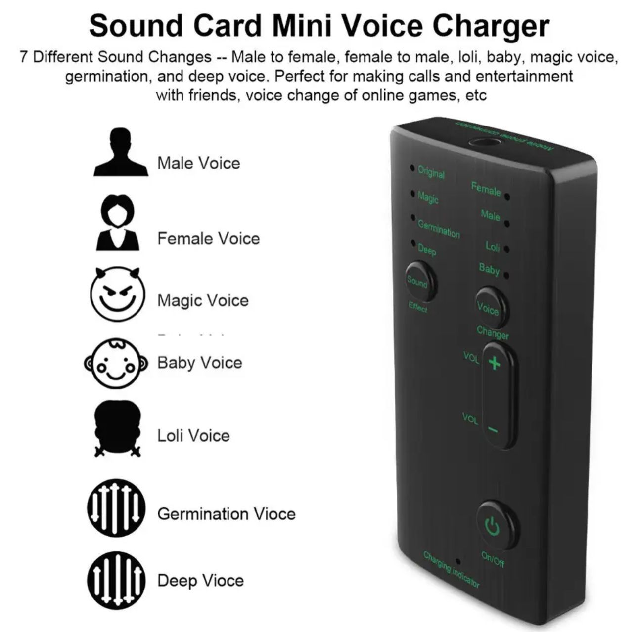 Consoles: Voice Changer Mini Tragbare 8 Stimme Ändern Modulator – Neuf avec emballage d'origine à Biberist par ShopSoltan 4